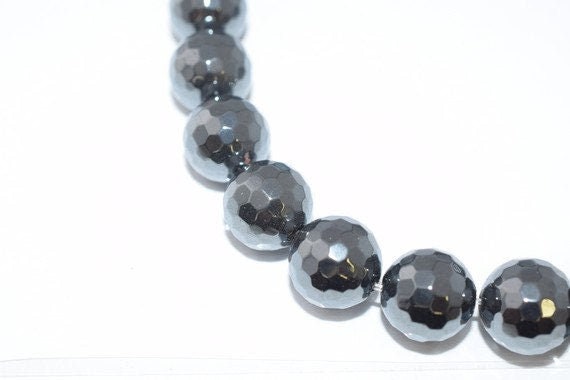 12mm Disco Ball Hematite Round Gemstones Beads, hematite,hematite jewelry,hematite stone,hematite ,hematite gemstone,round...