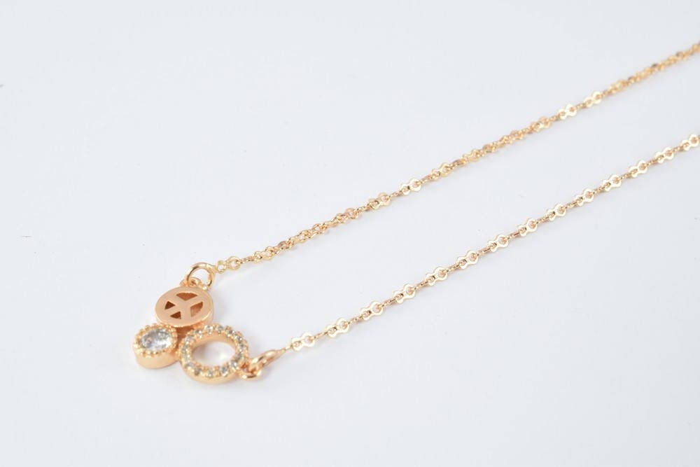 18K Pinky gold filled EP tarnish resistant Chain 16" Inch CG184 jewelry making supplies - detail image 4