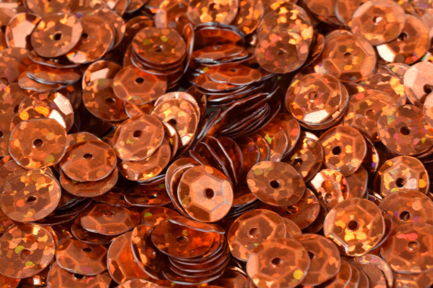 3/4/6mm Orange Copper Cup Glossy Sequins Sheen Round Sequins/Loose Paillettes,Wholesale Sequins,Shimmering Sequin Apparel...