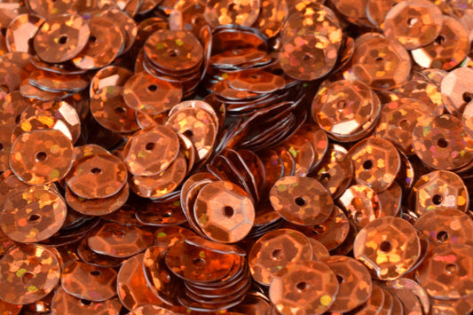 3/4/6mm Orange Copper Cup Glossy Sequins Sheen Round Sequins/Loose Paillettes,Wholesale Sequins,Shimmering Sequin Apparel...