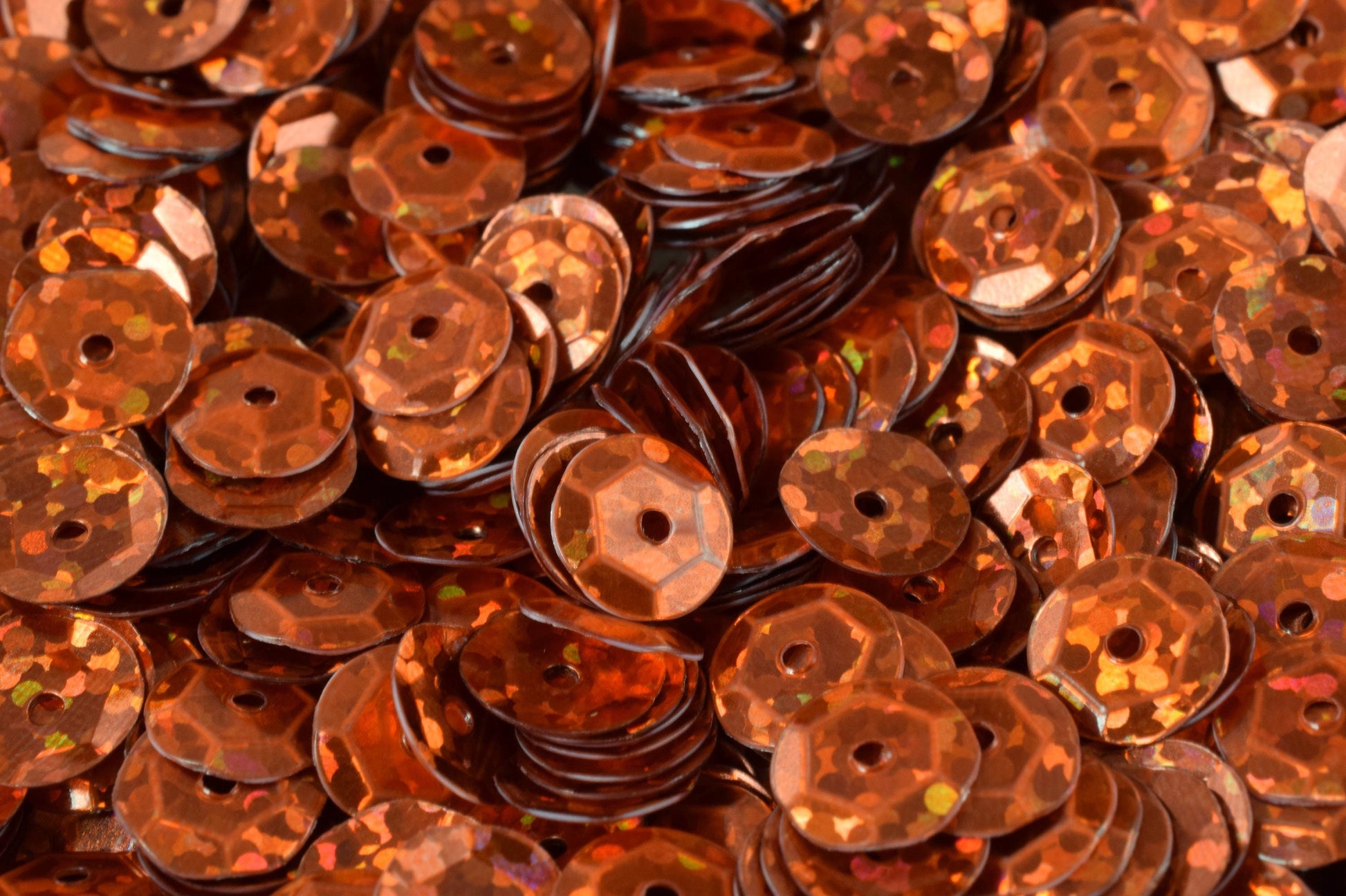 3/4/6mm Orange Copper Cup Glossy Sequins Sheen Round Sequins/Loose Paillettes,Wholesale Sequins,Shimmering Sequin Apparel...