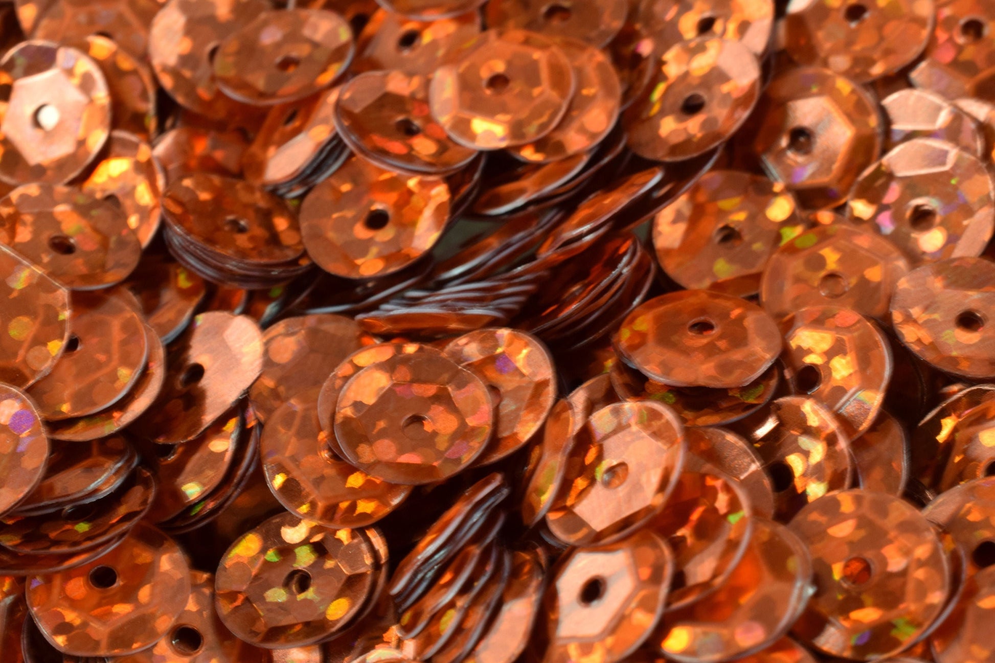 3/4/6mm Orange Copper Cup Glossy Sequins Sheen Round Sequins/Loose Paillettes,Wholesale Sequins,Shimmering Sequin Apparel...