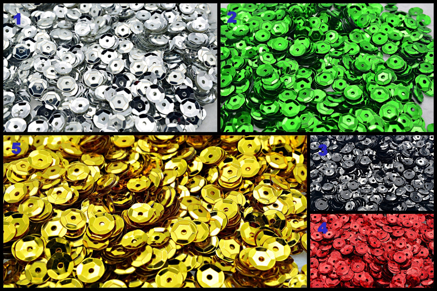 Faceted Cup Sequins/Confetti Glitter w/hole/ Bridal Craft/Loose Paillettes,Wholesale Sequins ,Shimmer 3/4/6mm jewelry maki...