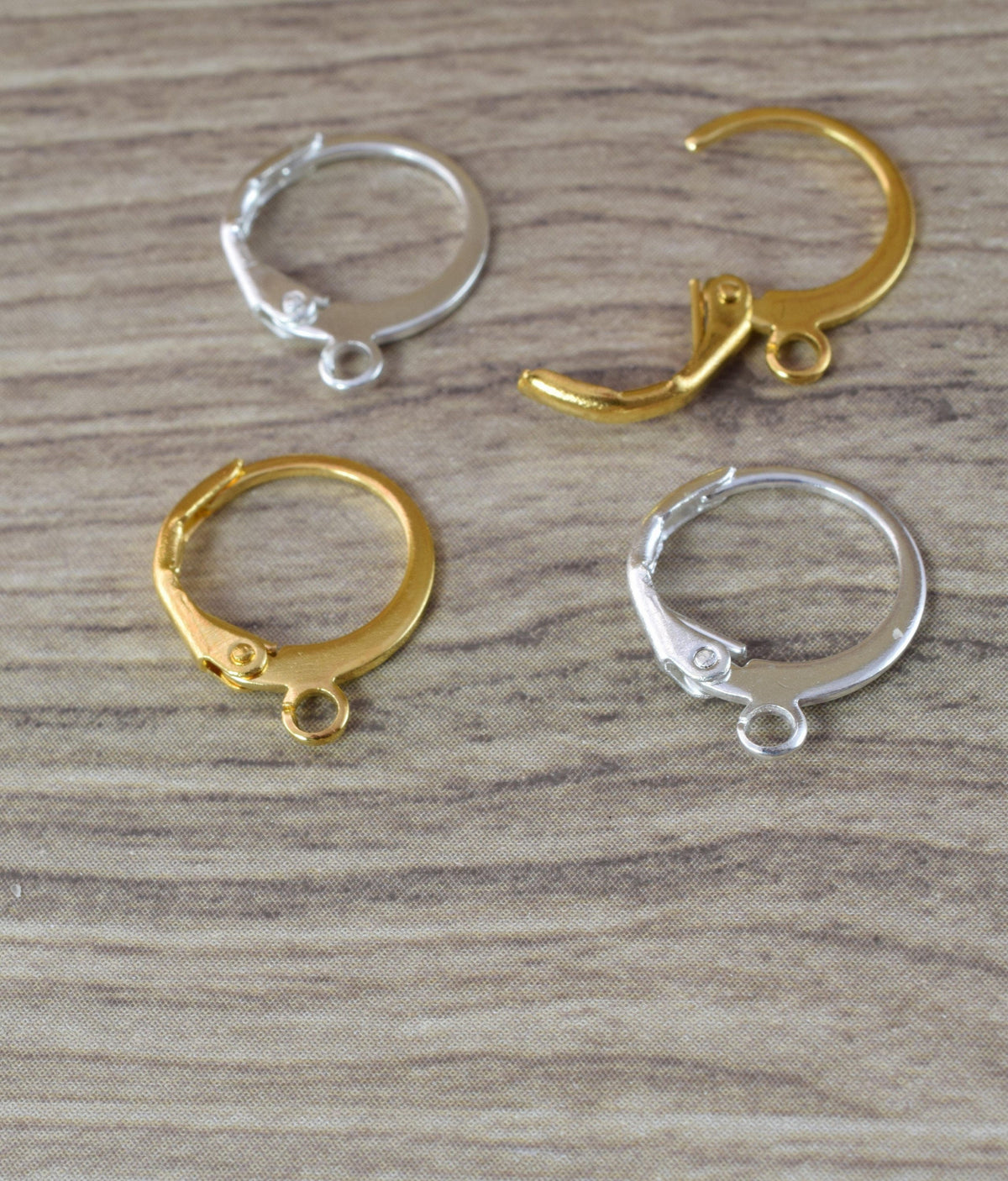 12mm Lever back with hole Earring Finding to make your own Earring,Silver Lever Back Ear Wires Earrings, 5 pair, Wholesale...