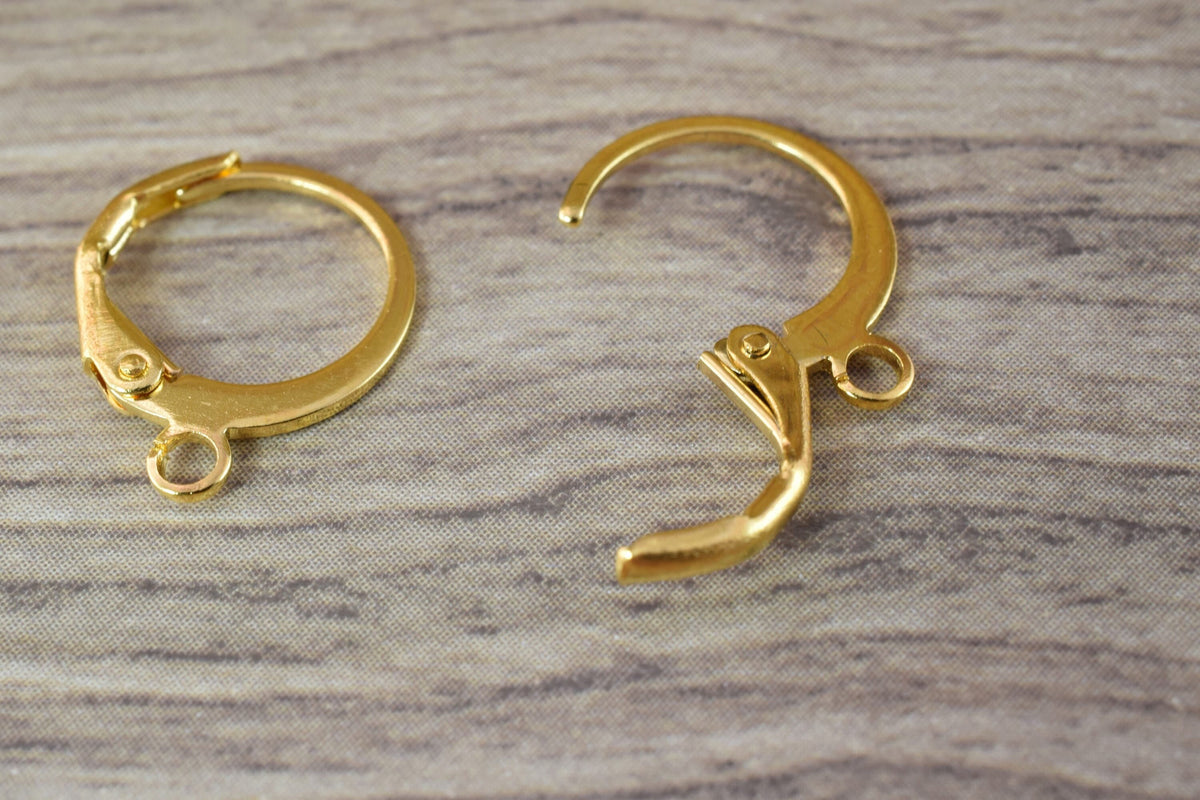 12mm Lever back with hole Earring Finding to make your own Earring,Silver Lever Back Ear Wires Earrings, 5 pair, Wholesale...