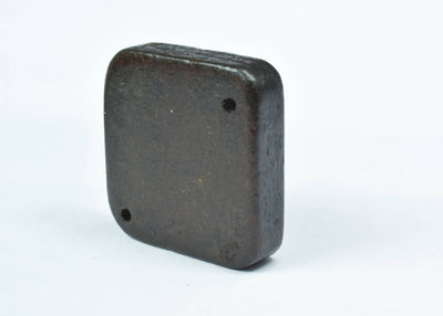 30 mm Square Two Hole Dark Wood Brown Wood Beads,Wooden Beading Tools, Large Dark Natural Wood Beads, Macrame Beads,Wooden...