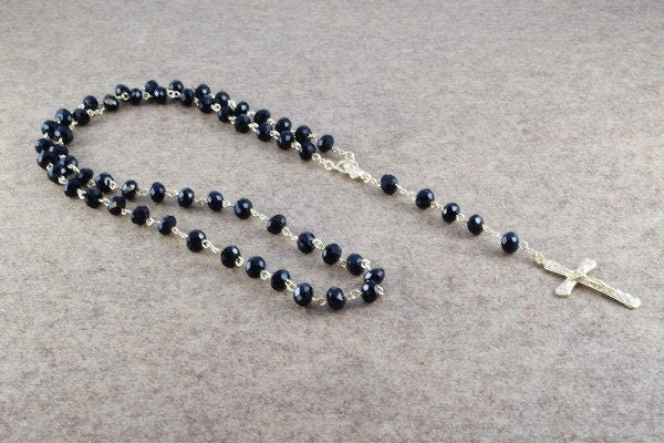 Gold Filled Rosary Swarovski Quality Shine Crystal 18K Gold Filled 7 ColorsCrystals Good for Gifts jewelry making supplies...