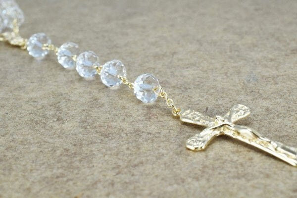 Gold Filled Rosary Swarovski Quality Shine Crystal 18K Gold Filled 7 ColorsCrystals Good for Gifts jewelry making supplies...