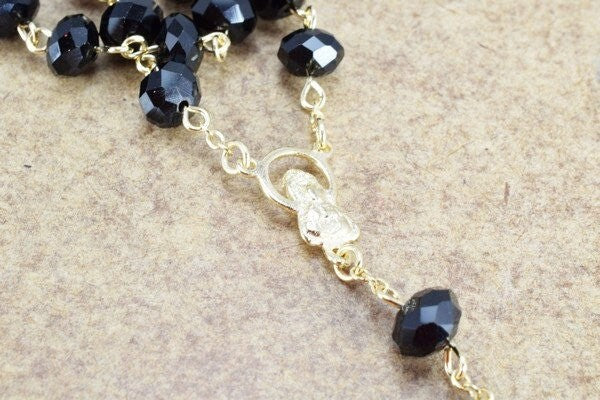 Gold Filled Rosary Swarovski Quality Shine Crystal 18K Gold Filled 7 ColorsCrystals Good for Gifts jewelry making supplies...