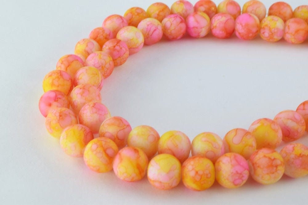 Glass Beads Matte Two Tone Rubber Over Glass Size 10mm Round For Jewelry Making Item#789222045920 jewelry making supplies...