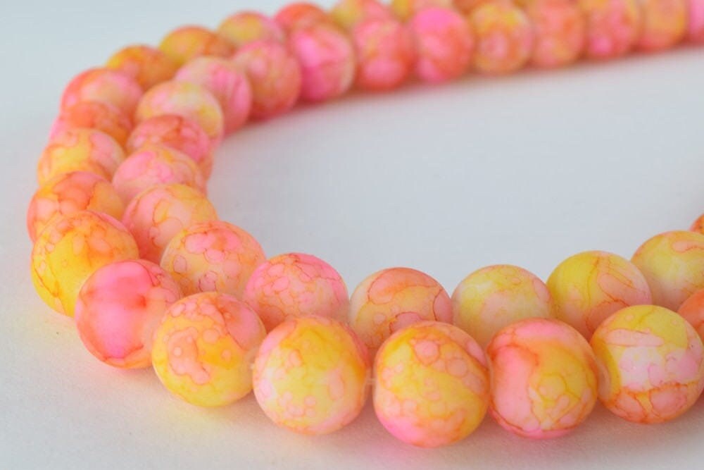 Glass Beads Matte Two Tone Rubber Over Glass Size 10mm Round For Jewelry Making Item#789222045920 jewelry making supplies...