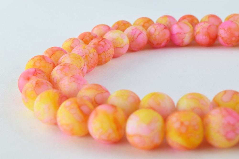 Glass Beads Matte Two Tone Rubber Over Glass Size 10mm Round For Jewelry Making Item#789222045920 jewelry making supplies...