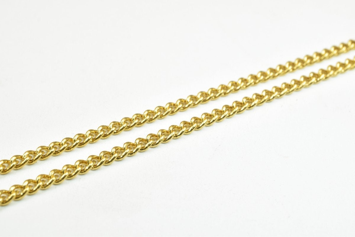 18K gold filled EP tarnish resistant Chain 18.75" Inches CG96 jewelry making supplies - detail image 3