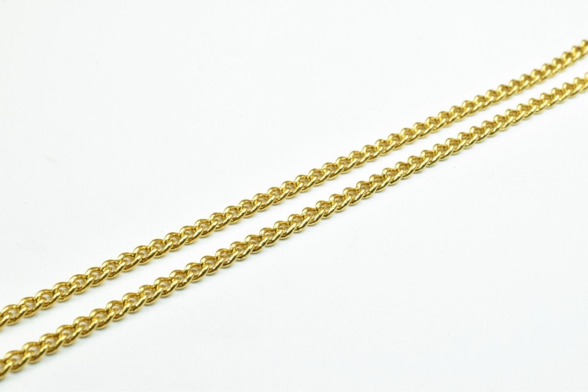 18K gold filled EP tarnish resistant Chain 18.75" Inches CG96 jewelry making supplies - detail image 8