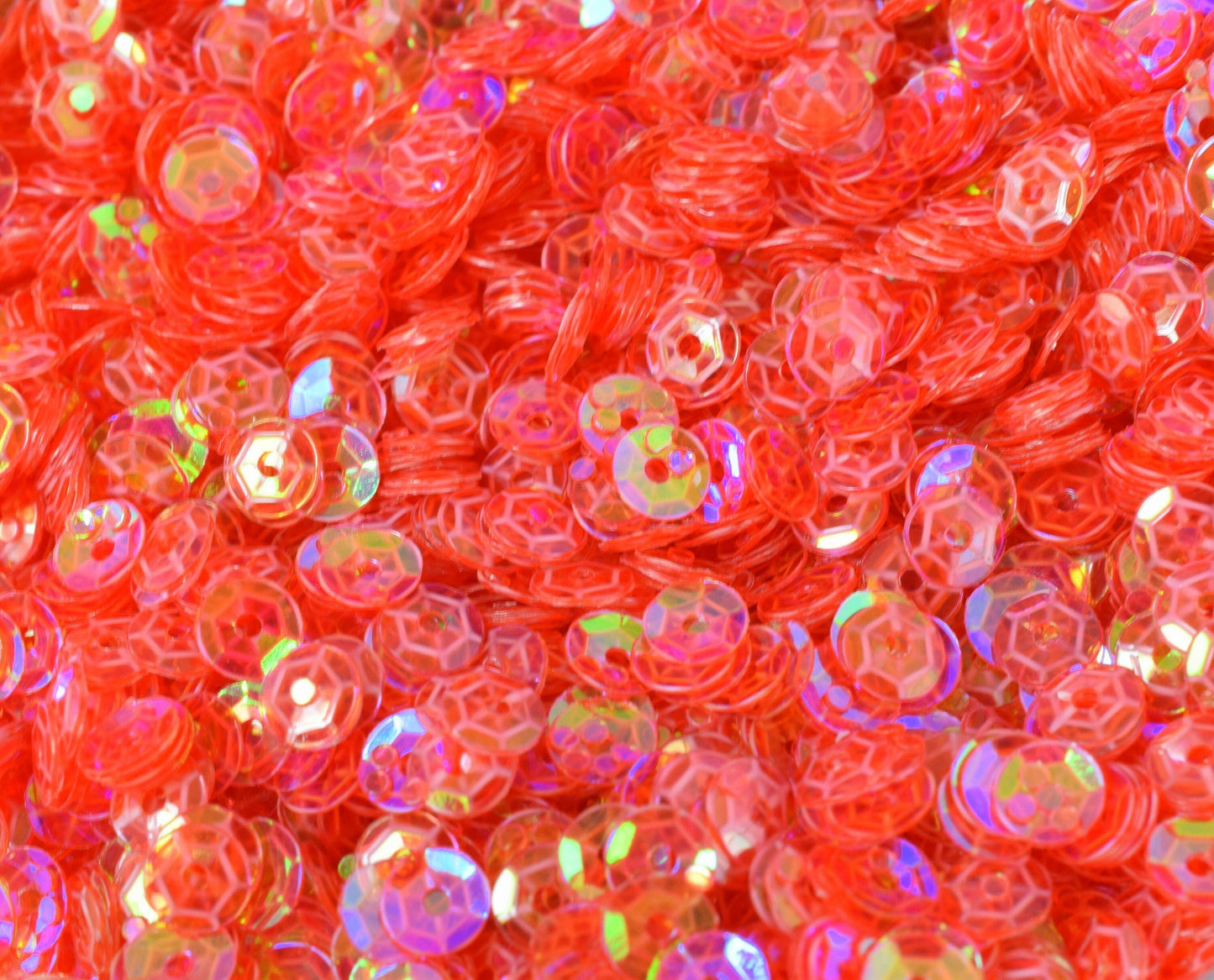 3/4/6mm Translucent Red Pink  Cup Glossy Iridescent Sequins Sheen Round Sequins/Loose Paillettes,Wholesale Sequins,Shimmer...