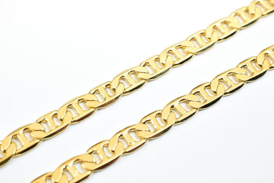 18k gold filled EP chain anchor/mariner/rambo chain style thickness 1mm findings for jewelry making jewelry making supplies
