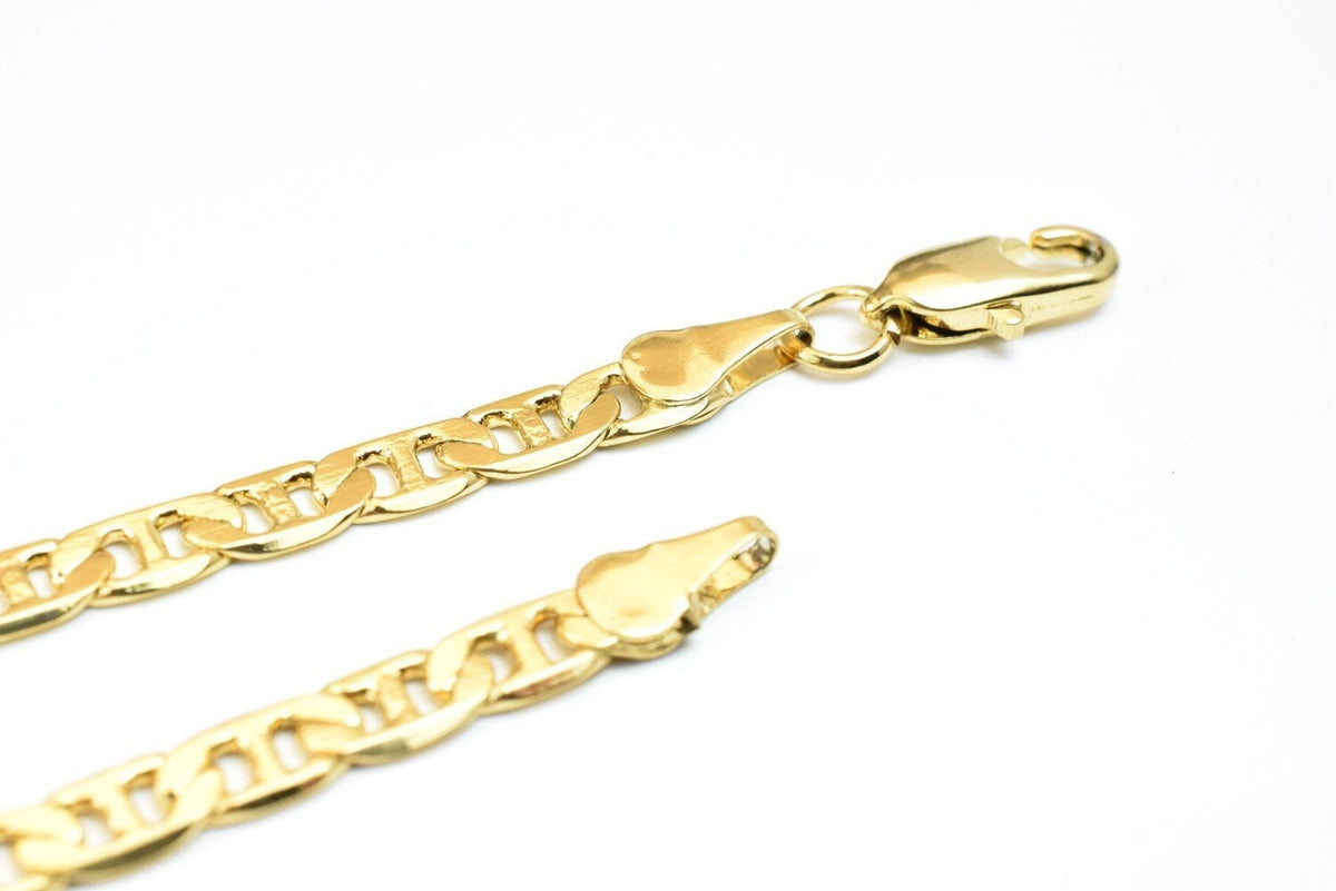 18k gold filled EP chain anchor/mariner/rambo chain style thickness 1mm findings for jewelry making jewelry making supplie...