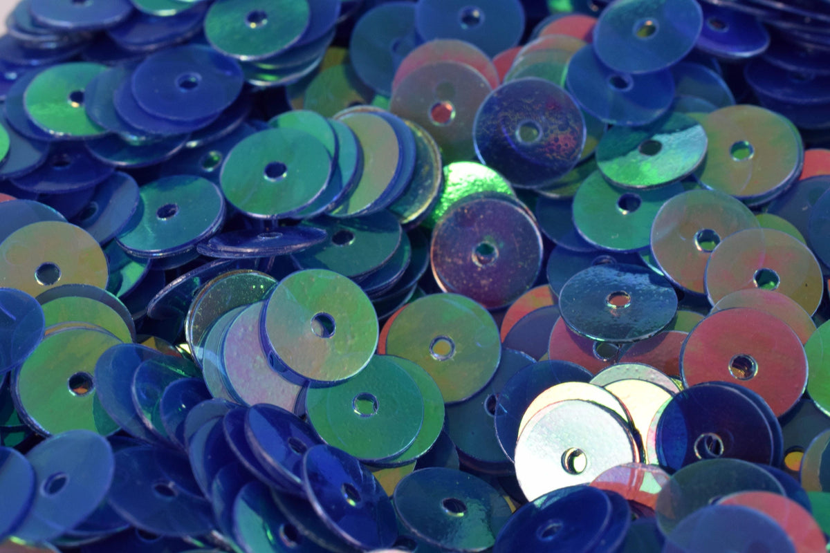 3/4/6mm Blue Teal Green Shiny Iridescent Sequins Sheen Round Sequins/Loose Paillettes,Wholesale Sequins,Shimmering Sequin...
