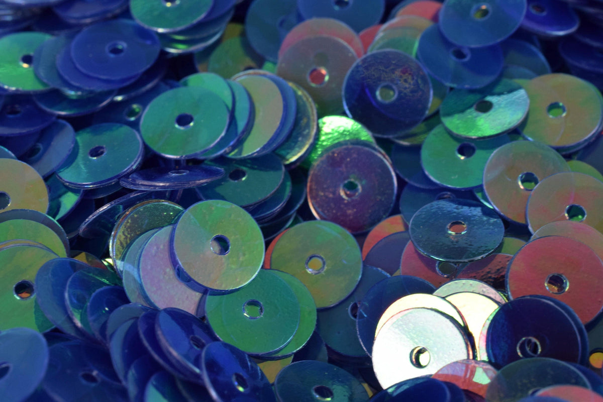 3/4/6mm Blue Teal Green Shiny Iridescent Sequins Sheen Round Sequins/Loose Paillettes,Wholesale Sequins,Shimmering Sequin...