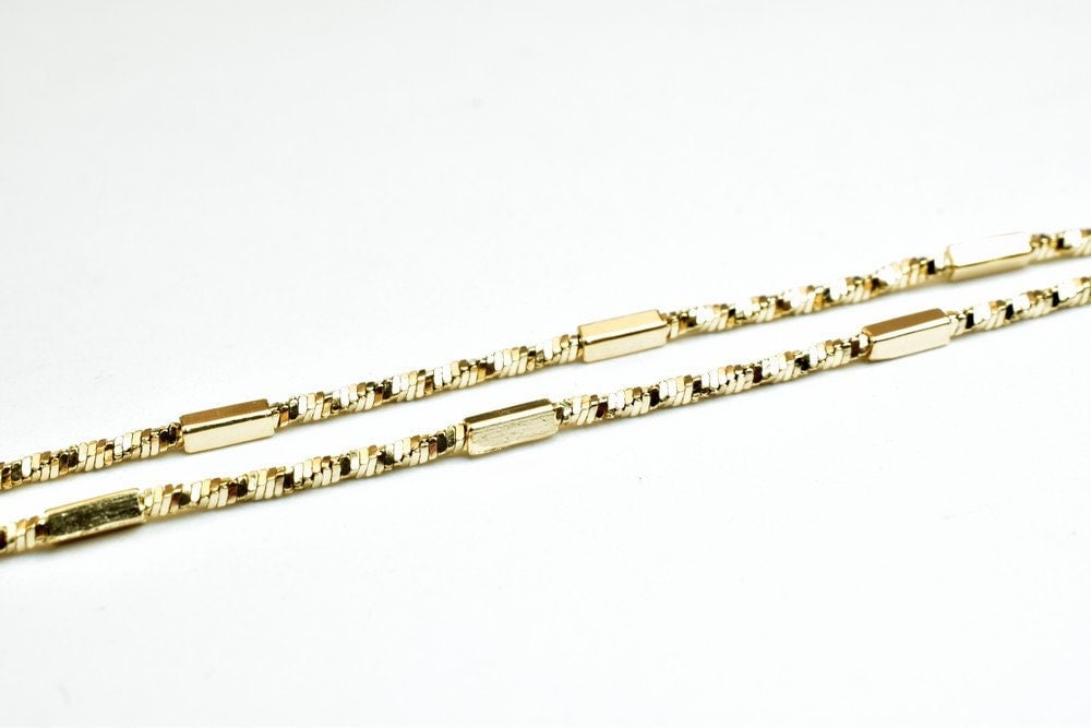 18k Gold Filled Jewelry Making Chain: Pinkish Gold , , Tarnish Resistant | 17.9 Inch, 2mm Width, 6mm Clasp