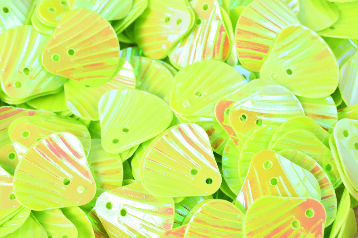Seashell Shape Iridescent Sequins: Multi Color Paillettes for Crafts (12mm)