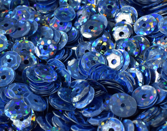 3/4/6mm Light Blue Ocean Cup Iridescent Shiny Sequins Sheen Round Sequins/Loose Paillettes,Wholesale Sequins,Shimmering Se...