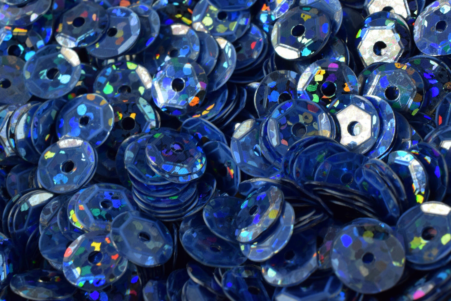 3/4/6mm Light Blue Ocean Cup Iridescent Shiny Sequins Sheen Round Sequins/Loose Paillettes,Wholesale Sequins,Shimmering Se...
