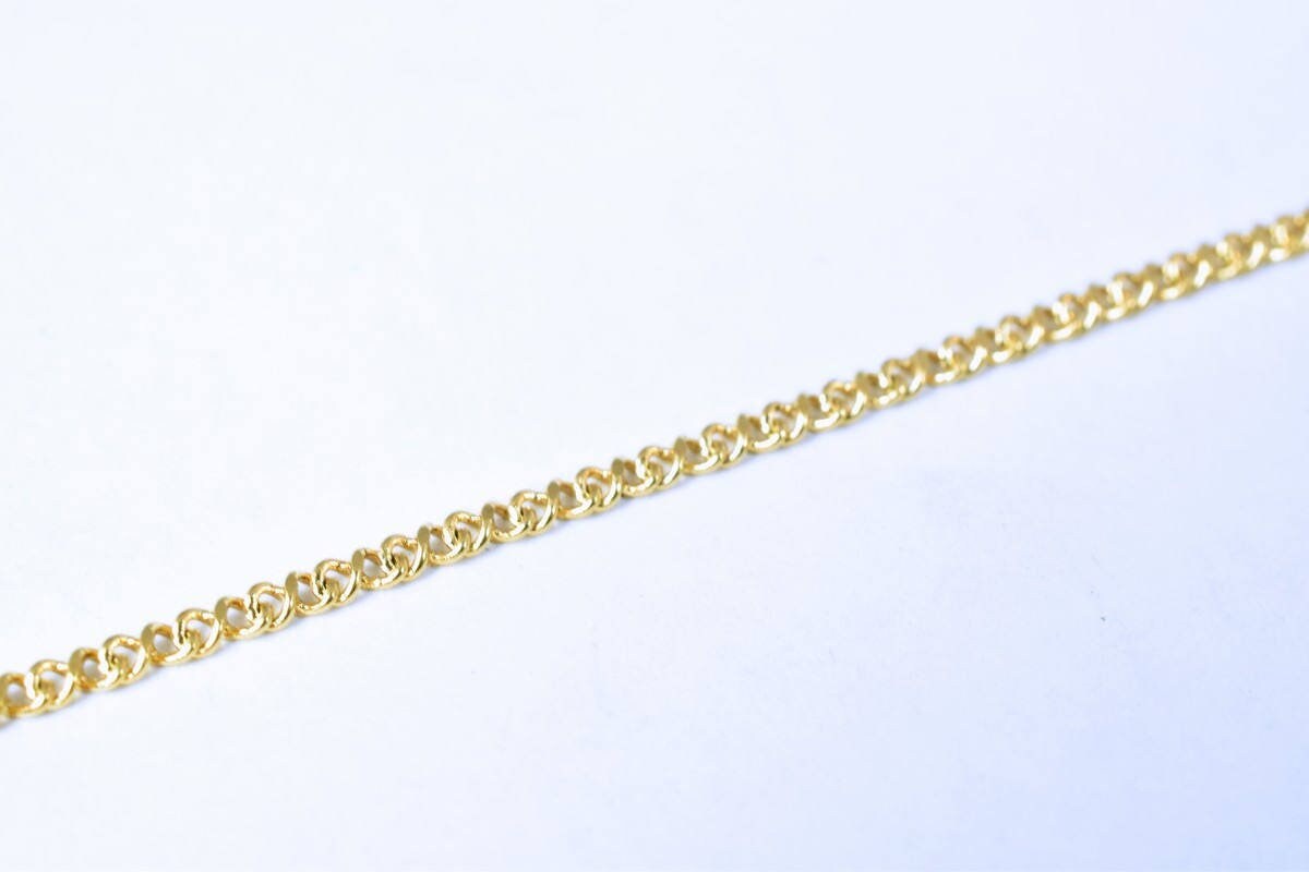 gold filled EP tarnish resistant Chain 18KT gold filled tarnish resistant Size 17.5" Long 2mm Width Item #CG193 jewelry ma...