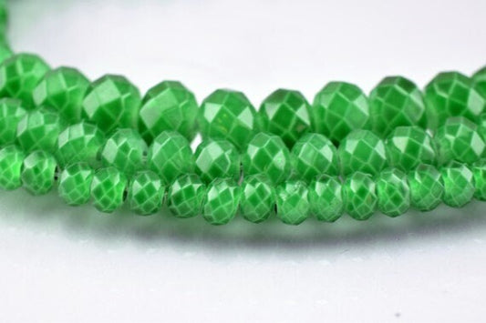 Glass Donut Rondelle Faceted Beads for Jewelry, Decoration, Chandelier 3x4mm, 4x6mm and 6x8mm. 3 Sizes Group 60 PCs each I...