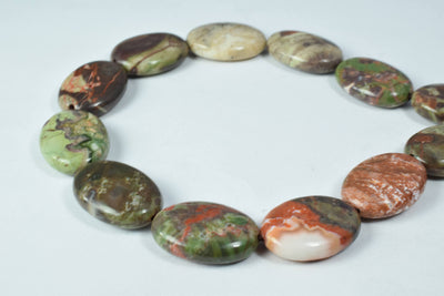 16x23mm Oval Rainbow Jasper Gemstone Beads, Jewelry Beading,Jewelry Design,rainbow jasper,Jasper,beads,raw stone,stone bea...