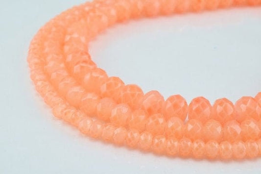 Glass Donut Rondelle Faceted Beads for Jewelry, Decoration, Chandelier 3x4mm, 4x6mm and 6x8mm. 3 Sizes Group 60 PCs each I...