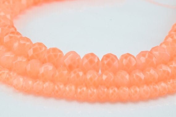 Glass Donut Rondelle Faceted Beads for Jewelry, Decoration, Chandelier 3x4mm, 4x6mm and 6x8mm. 3 Sizes Group 60 PCs each I...