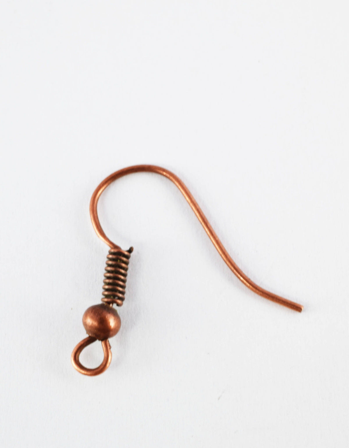 Earring Hooks Gun Metal Antique Copper: 100pcs Fishhook Coil Wire, Brass & Gold Plated, 18x20mm, Jewelry Making Supplies | Bulk Craft Parts