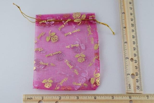 12 Organza Jewelry Gift Thank You Bags 3x4 for Jewelry, Party Wedding Favors,Colors,ROSES jewelry making supplies - detail...