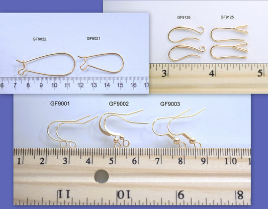 Gold Filled Look, EP Fishhook/Wire Earring jewelry making supplies