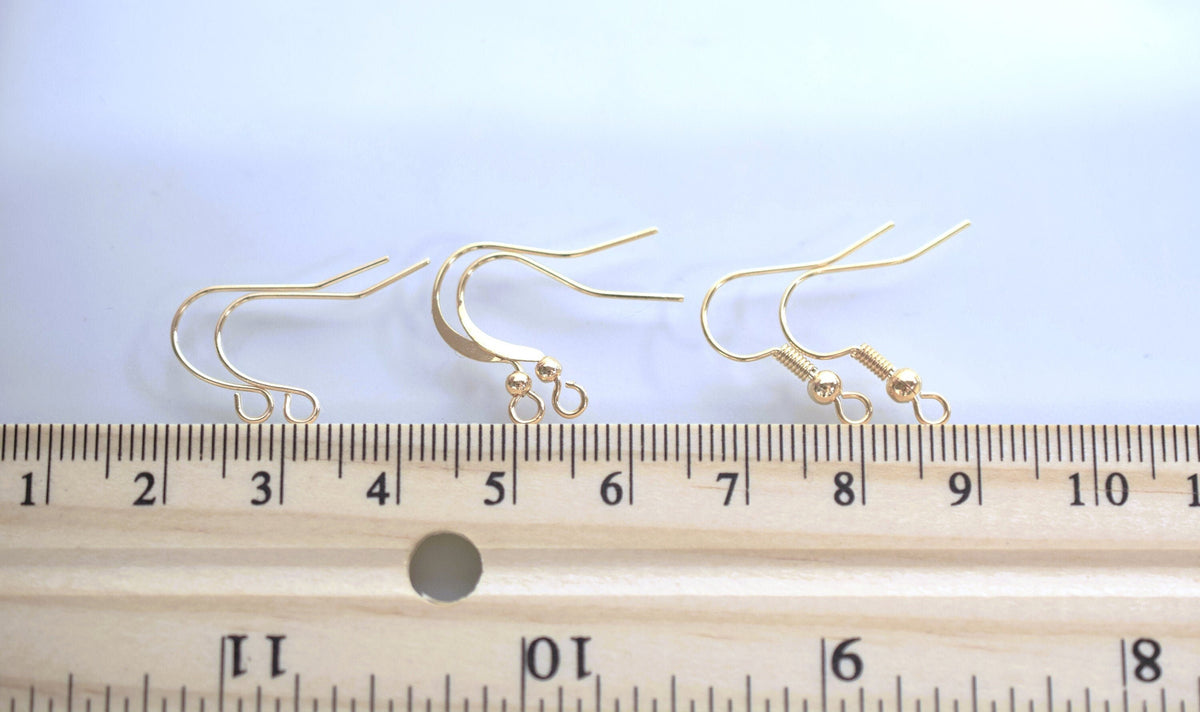 Gold Filled Look, EP Fishhook/Wire Earring jewelry making supplies - detail image 4