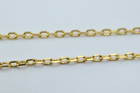 18.5" inch 18k Gold Filled Look, EP chain   CG149 jewelry making supplies - detail image 2