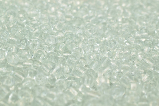 Clear Glass Seed Beads: Multisize 10/0, 8/0, 6/0 Round Beads | Jewelry Making, Craft Supplies | 1 Pound Bulk