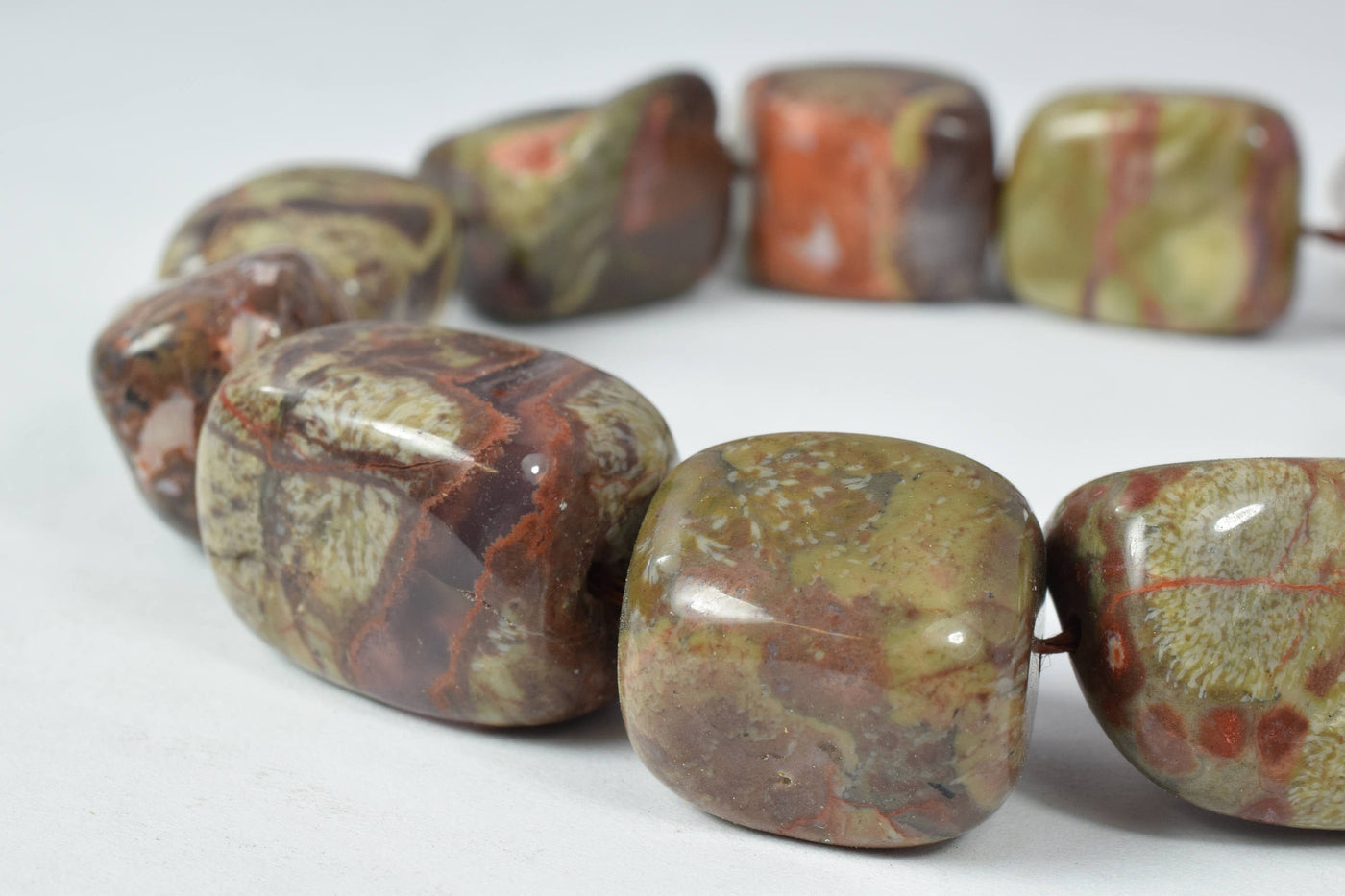 Rainforest Earthtone Jasper Mixed Sizes Gemstone Beads/Jasper/Large Gemstone/Jasper Beads, Jasper,Natural Beads for Jewelr...
