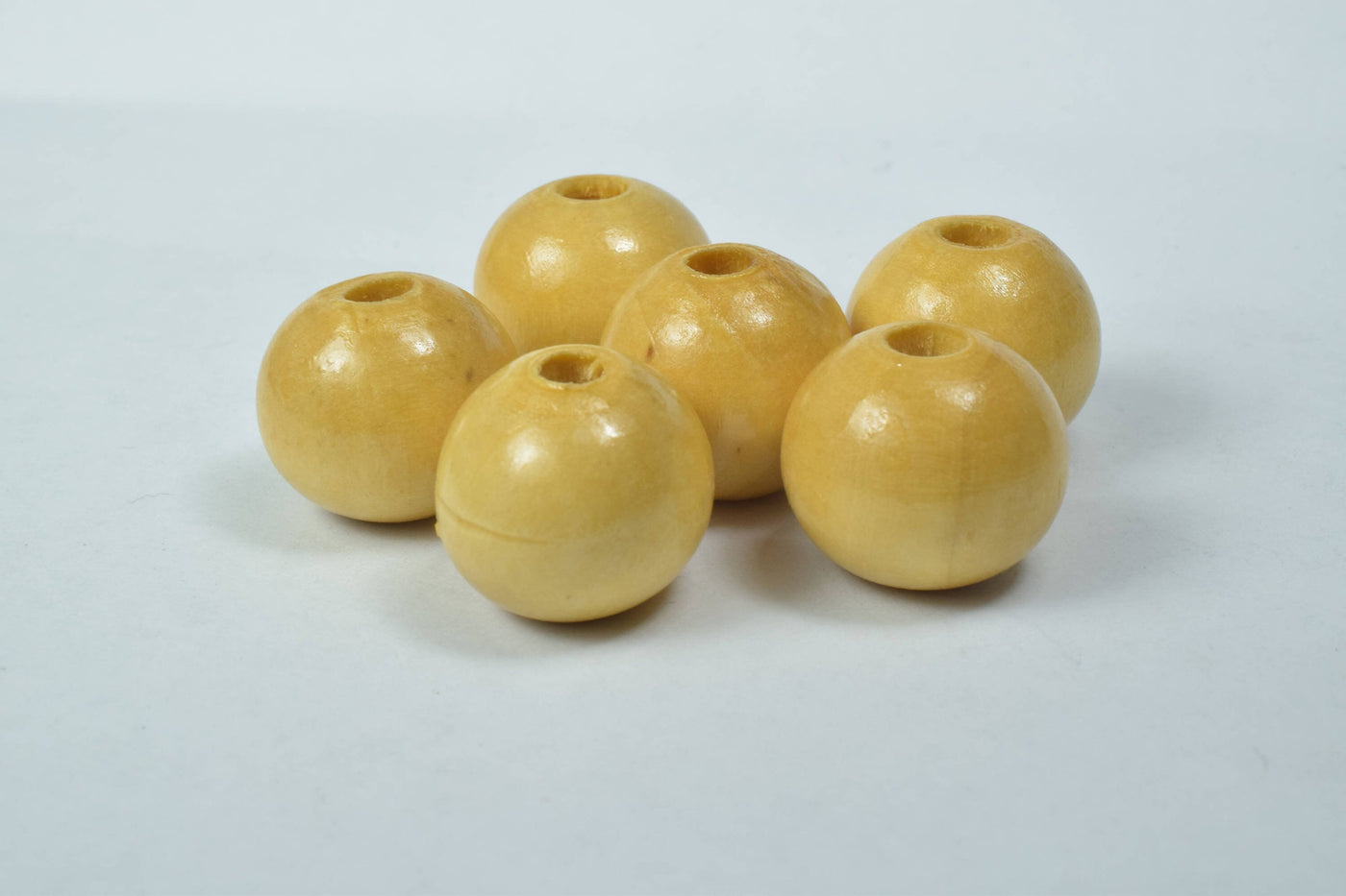 20mm Round Large Hole Wooden Beads, Wooden Beading Tools/Large Hole Wood Beads, Macrame Beads, Round Wooden Beads, DIY,4mm...