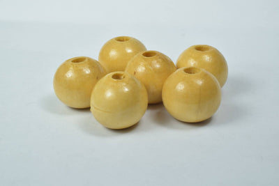 20mm Round Large Hole Wooden Beads, Wooden Beading Tools/Large Hole Wood Beads, Macrame Beads, Round Wooden Beads, DIY,4mm...