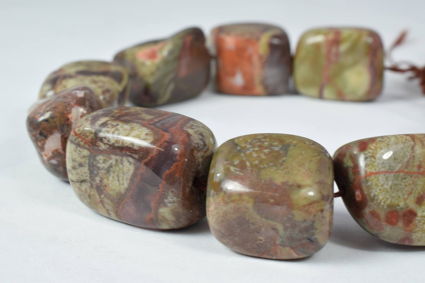Rainforest Earthtone Jasper Mixed Sizes Gemstone Beads/Jasper/Large Gemstone/Jasper Beads, Jasper,Natural Beads for Jewelr...