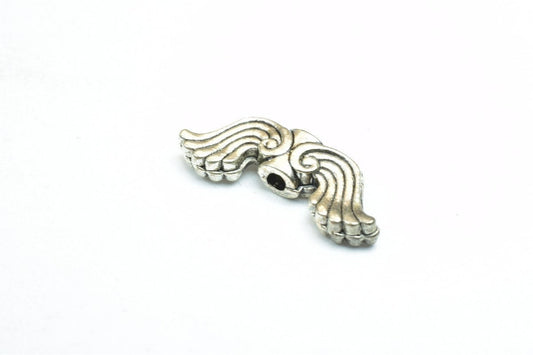 10PCs Angel Fairy Wing Spacer Alloy Charm Antique Silver Connector Size 7.5x20mm Thickness 3.5mm Hole 1.5mm Decorative Des...