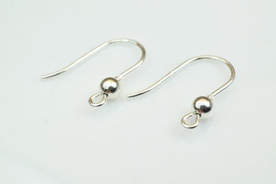 Earring Hook Wire 925 Sterling Silver 18mm Earring Hook Earring Finding For Jewelry Making Made in Italy SS4008 jewelry ma...