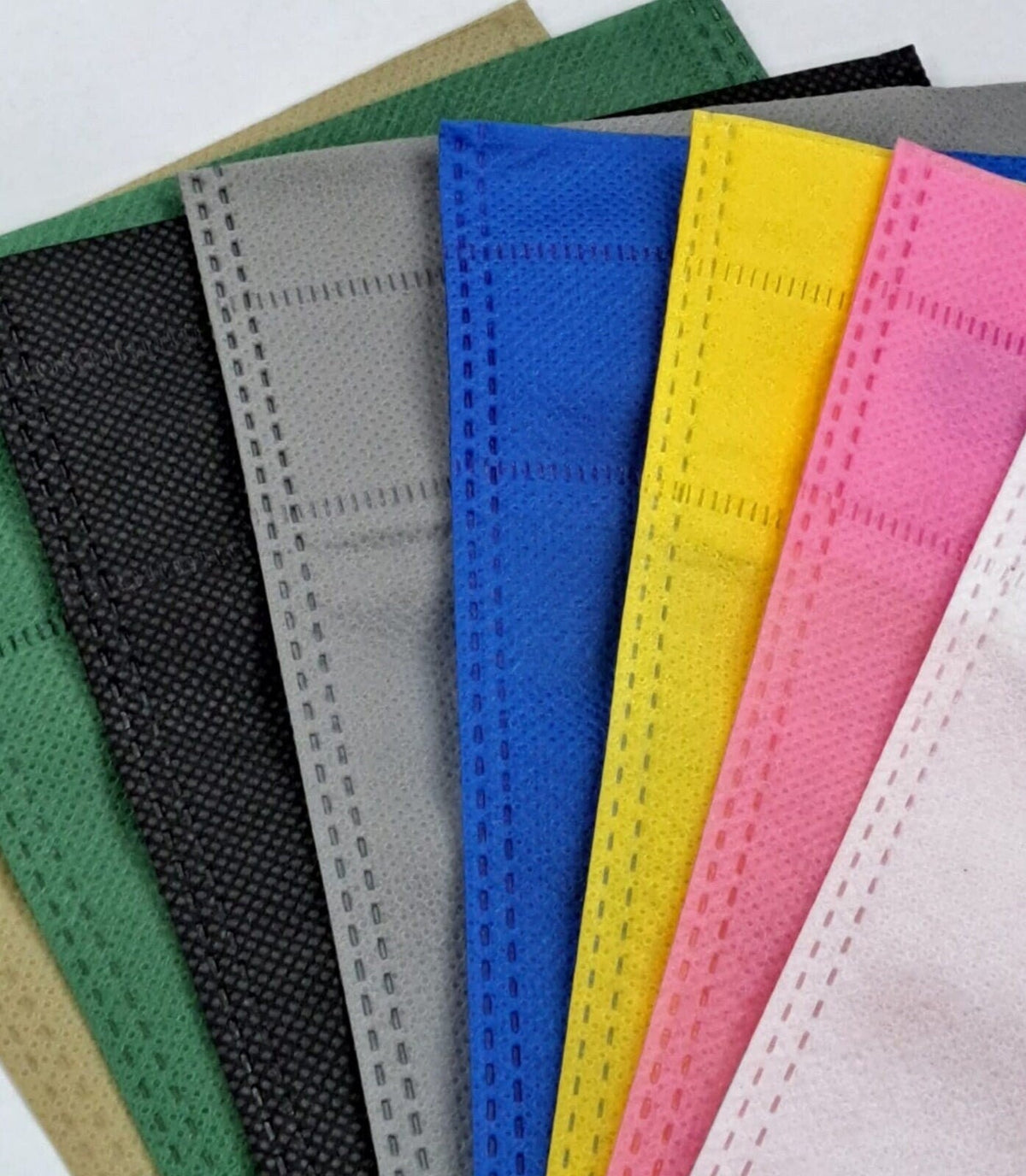 Custom Party Bags Reusable Tote, Plain Multicolor Gift Bags (6x8 Inches, Non Woven Fabric, Logo Friendly)
