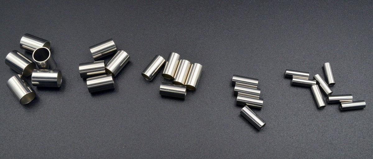 Plain Tube Spacer Silver Beads: Multi-Size Stainless Steel Cylinders, Durable Finish | Jewelry Making, Bulk Supply | 20 Pieces Set