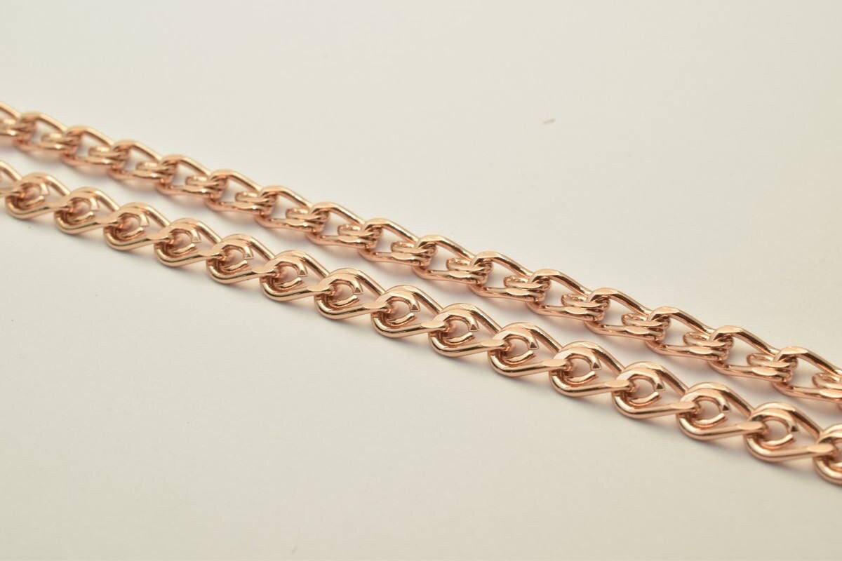 18K Rose gold filled EP tarnish resistant Chain 19.25" Inch CG214 jewelry making supplies - detail image 2