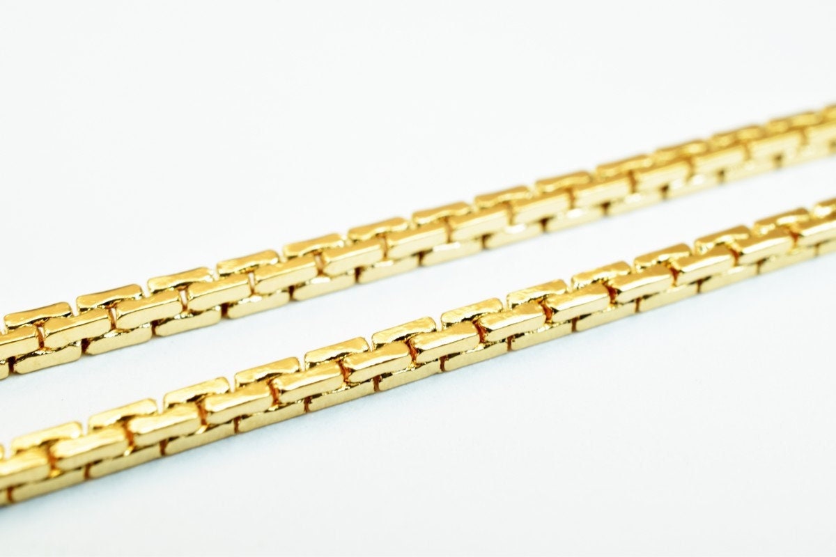 18K Pinky Gold Chain: Thin Durable Design - Filled , Tarnish Resistant, 1.5mm Width, 15.5" Length