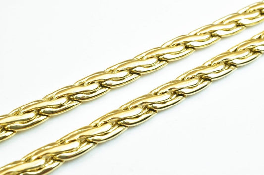 18K Gold Filled EP Chain 19.5" Inches 5mm Width 3mm Thickness For Jewelry Making CG280 jewelry making supplies