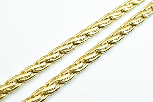 18K Gold Filled EP Chain 19.5" Inches 5mm Width 3mm Thickness For Jewelry Making CG280 jewelry making supplies - detail im...